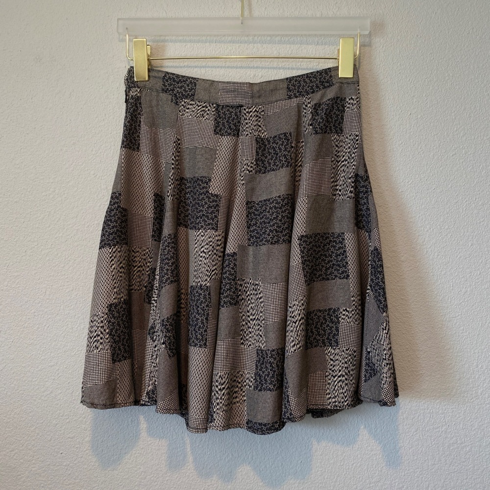 Maxou Patchwork Print A-Line Skirt Vintage‎ Style Retro Fashion